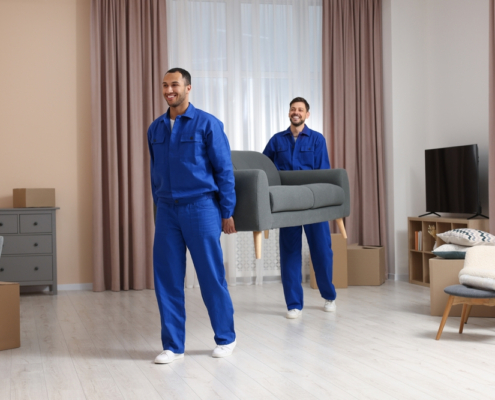 helping moving furniture